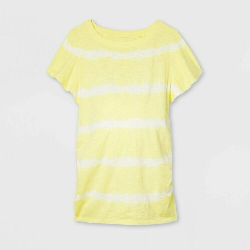 Isabel Maternity by Ingrid Maternity TieDye Flutter Short Sleeve Knit Top XS1222